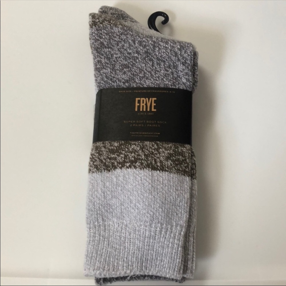 Frye Boot Socks pkg of 2 pair - Picture 2 of 5